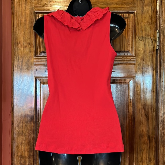 NWT Red Ruffle Tank - Picture 3 of 4